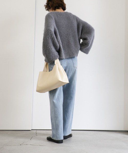 select MOCA（セレクトモカ）の「ワンハンドルフェイクレザーバッグ（ハンドバッグ・レディース・ベージュ/ブルー/アイボリー/ブラック・FREE）」の16枚目の写真