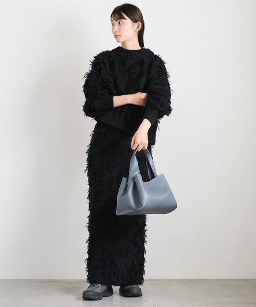 select MOCA（セレクトモカ）の「ワンハンドルフェイクレザーバッグ（ハンドバッグ・レディース・ベージュ/ブルー/アイボリー/ブラック・FREE）」の5枚目の写真