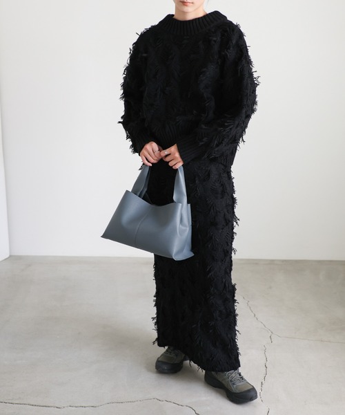 select MOCA（セレクトモカ）の「ワンハンドルフェイクレザーバッグ（ハンドバッグ・レディース・ベージュ/ブルー/アイボリー/ブラック・FREE）」の18枚目の写真