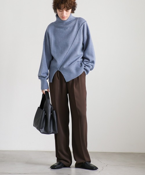 select MOCA（セレクトモカ）の「ワンハンドルフェイクレザーバッグ（ハンドバッグ・レディース・ベージュ/ブルー/アイボリー/ブラック・FREE）」の7枚目の写真