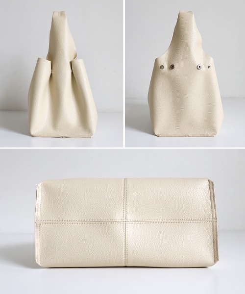 セール】ワンハンドルフェイクレザーバッグ（ハンドバッグ）｜select