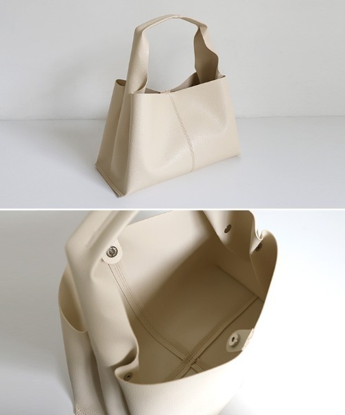 セール】ワンハンドルフェイクレザーバッグ（ハンドバッグ）｜select