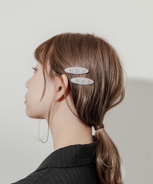 SMELLY(スメリー)の「ジュシローズモチーフ2セットピン(ヘアピン・レディース・ピンク・-)」の4枚目の写真