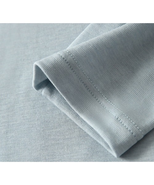 Cinderella（シンデレラ）の「カットソー トップス 長袖 クルーネック シンプル 伸縮性 レディース 女性 オフィス 上品 無地 春 秋 冬（Tシャツ/カットソー・レディース・ブラウン/ベージュ/ネイビー/ブラック/ブルー/グレー/クリーム・MEDIUM/LARGE）」の11枚目の写真