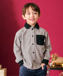 apres les cours | 【リンク】切り替えチェックシャツ(シャツ/ブラウス)