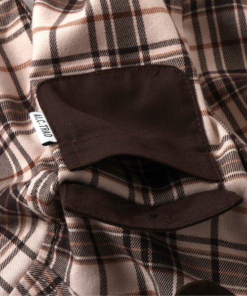 apres les cours（アプレレクール）の「【リンク】切り替えチェックシャツ（シャツ/ブラウス・キッズ・グレー/ベージュ・120/130/80/90/100/110）」の18枚目の写真