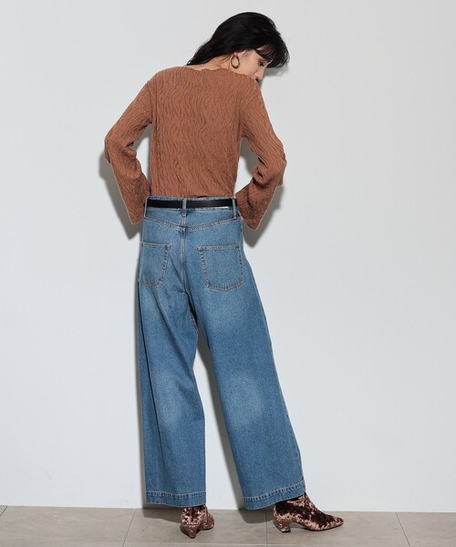 GALLEST(ギャレスト)の「アートジャカードニット(ニット/セーター・レディース・イエロー/ホワイト系/ブラック/ベージュ・38)」の12枚目の写真