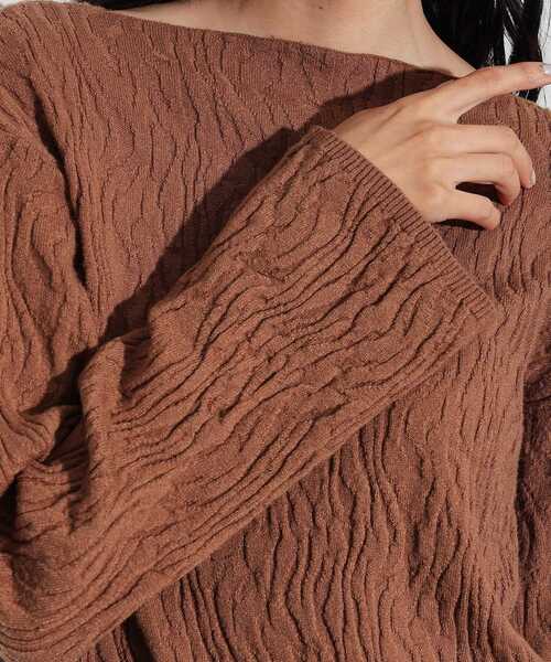 GALLEST(ギャレスト)の「アートジャカードニット(ニット/セーター・レディース・イエロー/ホワイト系/ブラック/ベージュ・38)」の15枚目の写真