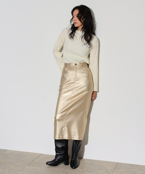 GALLEST(ギャレスト)の「アートジャカードニット(ニット/セーター・レディース・イエロー/ホワイト系/ブラック/ベージュ・38)」の16枚目の写真