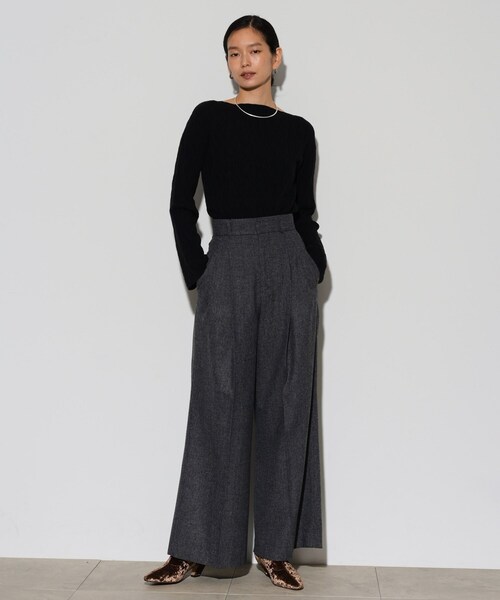 GALLEST(ギャレスト)の「アートジャカードニット(ニット/セーター・レディース・イエロー/ホワイト系/ブラック/ベージュ・38)」の22枚目の写真