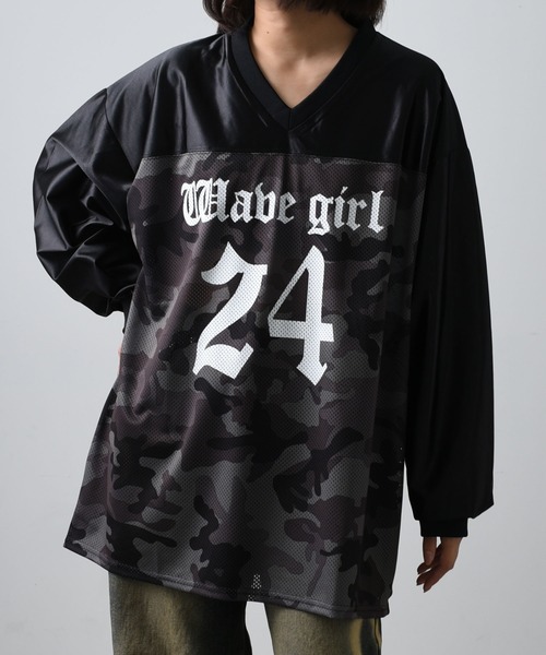 ARULE(アルール)の「A'GEM/9 × .kom 『ARULE/アルール』カモフラージュデザインロンTEE(Tシャツ/カットソー・レディース・チャコールグレー/ブラック/カーキ・FREE)」の11枚目の写真
