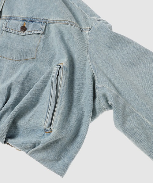 DRIES VAN NOTEN（ドリスヴァンノッテン）の「VESTO DENIM 9378 W.W.JACKET ICE（デニムジャケット・レディース・ブルー系その他・S）」の3枚目の写真