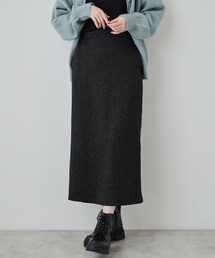 Cutie Blonde | 【S-LL】さりげないラメが上品 やわらかナロースカート(スカート)