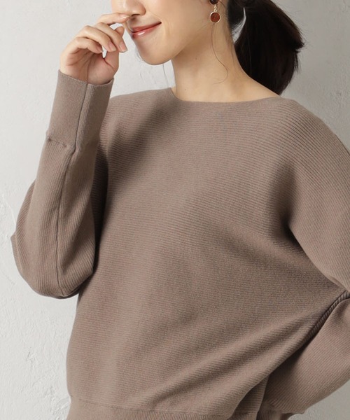 FOUND GOOD（ファウンドグッド）の「COZYパールツキニットPO（ニット/セーター・レディース・ブラウン系3/ブラウン系5/ブラック/アイボリー/グレー系5/ピンク系2/グレー系8/ブルー系5・S/L/M）」の20枚目の写真