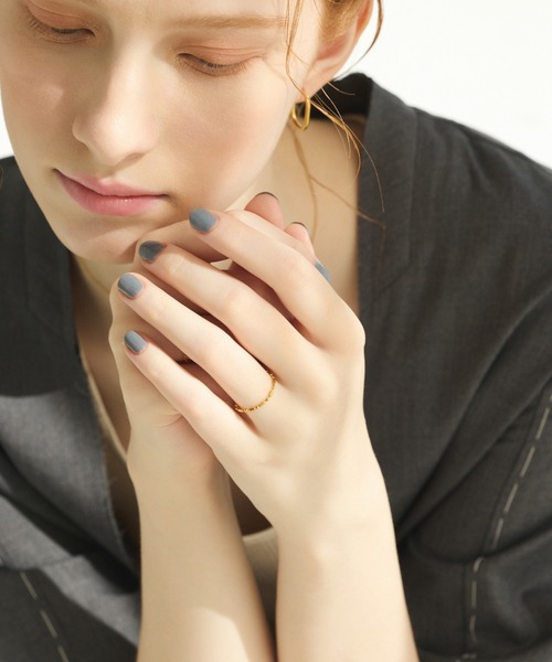 CENE（セネ）の「【CENE】セネ/MIXボールチェーンリング（リング・レディース・シルバー/ゴールド・#13/#9/#11）」の6枚目の写真