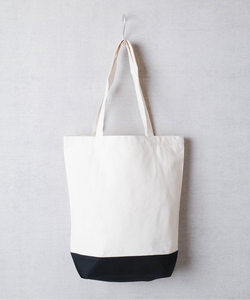 United Athle（ユナイテッドアスレ）の「【CBT1】【United Athle】ヘビーコットン キャンバス トートバッグ 1460 S,Mサイズ（トートバッグ・レディース・ブラック/ナチュラル/ベージュ×ブラック・MEDIUM/SMALL）」の7枚目の写真