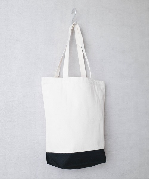 United Athle（ユナイテッドアスレ）の「【CBT1】【United Athle】ヘビーコットン キャンバス トートバッグ 1460 S,Mサイズ（トートバッグ・レディース・ブラック/ナチュラル/ベージュ×ブラック・MEDIUM/SMALL）」の8枚目の写真