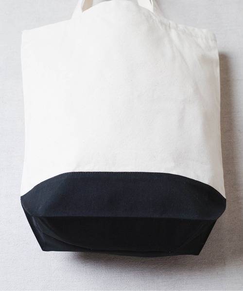 United Athle（ユナイテッドアスレ）の「【CBT1】【United Athle】ヘビーコットン キャンバス トートバッグ 1460 S,Mサイズ（トートバッグ・レディース・ブラック/ナチュラル/ベージュ×ブラック・MEDIUM/SMALL）」の9枚目の写真