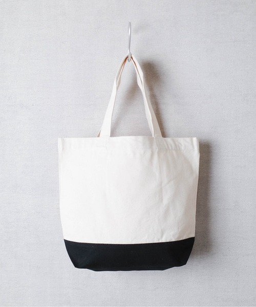 United Athle（ユナイテッドアスレ）の「【CBT1】【United Athle】ヘビーコットン キャンバス トートバッグ 1460 S,Mサイズ（トートバッグ・レディース・ブラック/ナチュラル/ベージュ×ブラック・MEDIUM/SMALL）」の4枚目の写真