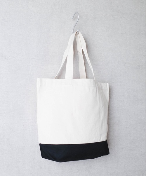 United Athle（ユナイテッドアスレ）の「【CBT1】【United Athle】ヘビーコットン キャンバス トートバッグ 1460 S,Mサイズ（トートバッグ・レディース・ブラック/ナチュラル/ベージュ×ブラック・MEDIUM/SMALL）」の5枚目の写真