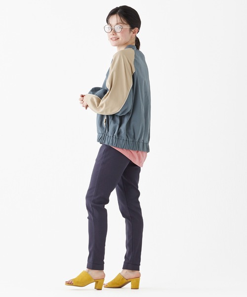 KRIFF MAYER Lady's Collection（クリフメイヤーレディースコレクション）の「ドルマンスリーブツイルブルゾン（ブルゾン・レディース・ベージュ/ナチュラル/ブルー/ネイビー・LARGE/MEDIUM）」の7枚目の写真