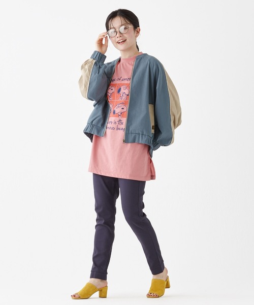 KRIFF MAYER Lady's Collection（クリフメイヤーレディースコレクション）の「ドルマンスリーブツイルブルゾン（ブルゾン・レディース・ベージュ/ナチュラル/ブルー/ネイビー・LARGE/MEDIUM）」の8枚目の写真