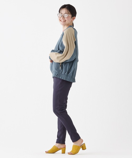 KRIFF MAYER Lady's Collection（クリフメイヤーレディースコレクション）の「ドルマンスリーブツイルブルゾン（ブルゾン・レディース・ベージュ/ナチュラル/ブルー/ネイビー・LARGE/MEDIUM）」の10枚目の写真