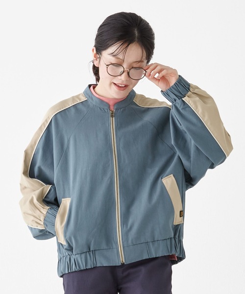 KRIFF MAYER Lady's Collection（クリフメイヤーレディースコレクション）の「ドルマンスリーブツイルブルゾン（ブルゾン・レディース・ベージュ/ナチュラル/ブルー/ネイビー・LARGE/MEDIUM）」の11枚目の写真