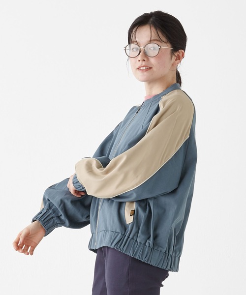 KRIFF MAYER Lady's Collection（クリフメイヤーレディースコレクション）の「ドルマンスリーブツイルブルゾン（ブルゾン・レディース・ベージュ/ナチュラル/ブルー/ネイビー・LARGE/MEDIUM）」の13枚目の写真