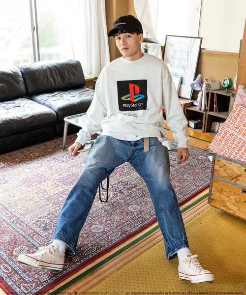 niko and... PlayStation限定裏毛プルオーバーとキャップ PlayStation(プレイステーション)】限定裏毛プルオーバー