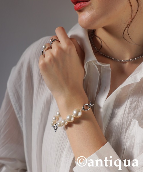 パールブレスレット Pearl Dot x White Gold Bracelet – Pearlish