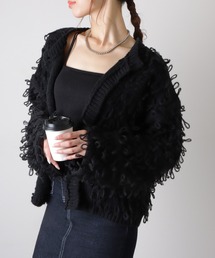loop knit cardigan /ループ編み  ニット カーディガン