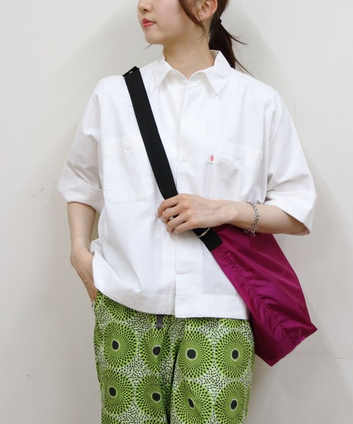 DANTON(ダントン)の「DANTON/ダントン シャンブレーワークシャツ CHAMBRAY WORK SHIRT DT-B0345 SCA(シャツ/ブラウス・レディース・ホワイト/ライトインディゴブルー・38)」の2枚目の写真