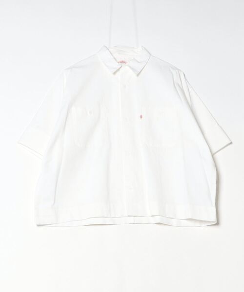 DANTON(ダントン)の「DANTON/ダントン シャンブレーワークシャツ CHAMBRAY WORK SHIRT DT-B0345 SCA(シャツ/ブラウス・レディース・ホワイト/ライトインディゴブルー・38)」の6枚目の写真