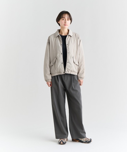 NANGA(ナンガ)の「SOFT DOWN COACH JKT W/ソフトダウン コーチ ジャケット(レディース)(テーラードジャケット・レディース・ブラック/ベージュ/グリーン/イエロー/グレー/オレンジ・S/M/L)」の12枚目の写真