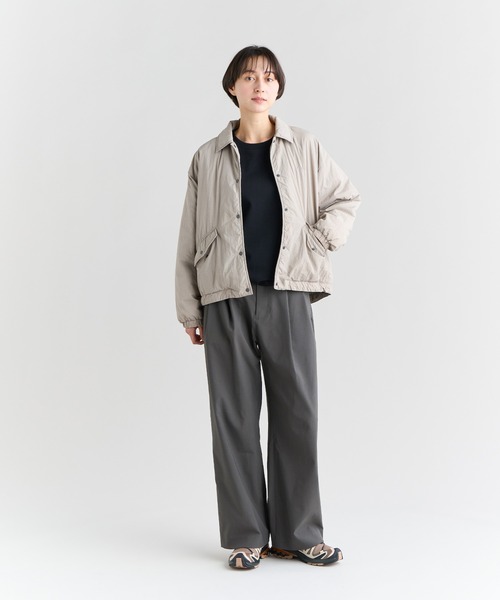 NANGA(ナンガ)の「SOFT DOWN COACH JKT W/ソフトダウン コーチ ジャケット(レディース)(テーラードジャケット・レディース・ブラック/ベージュ/グリーン/イエロー/グレー/オレンジ・S/M/L)」の13枚目の写真