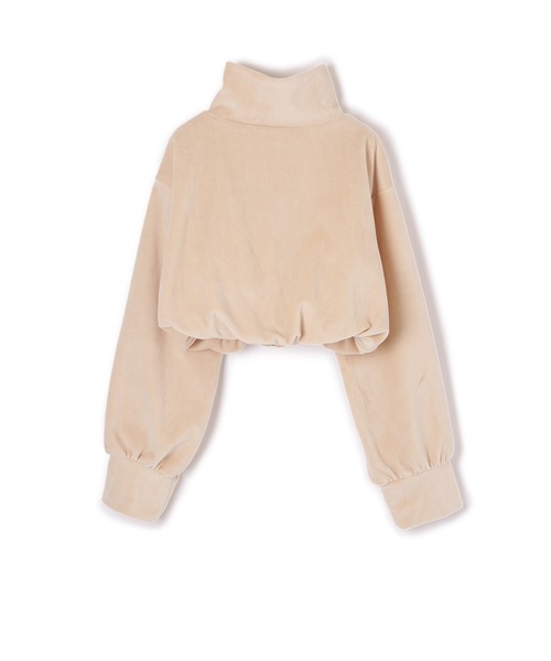 M DOLLY(エムドリー)の「*M DOLLY original* line logo zip tops/ラインロゴジップトップス(ジャージ・レディース・ベージュ/ブラック・FREE)」の5枚目の写真
