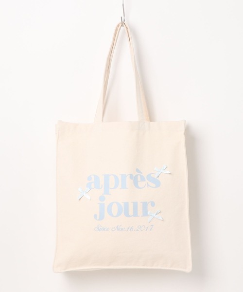 apres jour（アプレジュール）の「【カラバリ9色展開】リボンアプレトートバッグ（トートバッグ・レディース・ブルー/ブラック/ブラウン系その他/レッド/グリーン/ピンク/パープル/イエロー/オレンジ・フリー）」の4枚目の写真