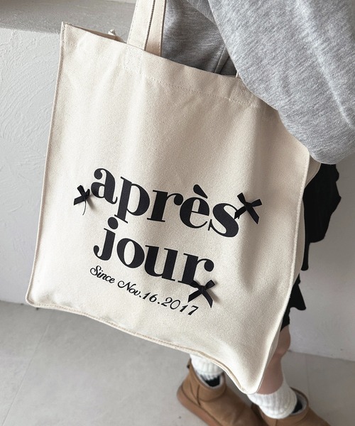 apres jour（アプレジュール）の「【カラバリ9色展開】リボンアプレトートバッグ（トートバッグ・レディース・ブルー/ブラック/ブラウン系その他/レッド/グリーン/ピンク/パープル/イエロー/オレンジ・フリー）」の11枚目の写真