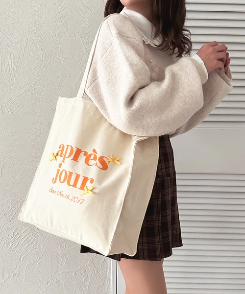 apres jour（アプレジュール）の「【カラバリ9色展開】リボンアプレトートバッグ（トートバッグ・レディース・ブルー/ブラック/ブラウン系その他/レッド/グリーン/ピンク/パープル/イエロー/オレンジ・フリー）」の20枚目の写真