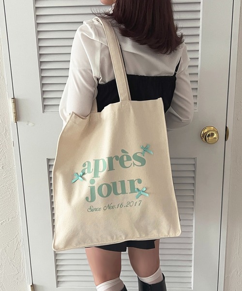 apres jour（アプレジュール）の「【カラバリ9色展開】リボンアプレトートバッグ（トートバッグ・レディース・ブルー/ブラック/ブラウン系その他/レッド/グリーン/ピンク/パープル/イエロー/オレンジ・フリー）」の14枚目の写真