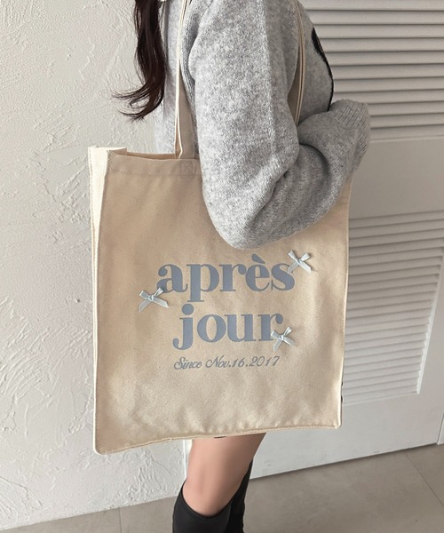 apres jour（アプレジュール）の「【カラバリ9色展開】リボンアプレトートバッグ（トートバッグ・レディース・ブルー/ブラック/ブラウン系その他/レッド/グリーン/ピンク/パープル/イエロー/オレンジ・フリー）」の15枚目の写真