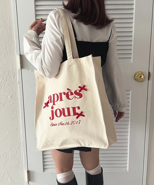 apres jour（アプレジュール）の「【カラバリ9色展開】リボンアプレトートバッグ（トートバッグ・レディース・ブルー/ブラック/ブラウン系その他/レッド/グリーン/ピンク/パープル/イエロー/オレンジ・フリー）」の21枚目の写真