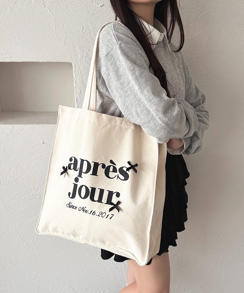 apres jour（アプレジュール）の「【カラバリ9色展開】リボンアプレトートバッグ（トートバッグ・レディース・ブルー/ブラック/ブラウン系その他/レッド/グリーン/ピンク/パープル/イエロー/オレンジ・フリー）」の22枚目の写真