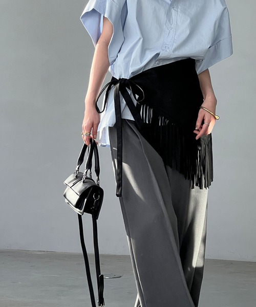 chuclla（チュクラ）の「スエードライク フリンジラップベルト cha25s001（ベルト・レディース・キャメル/ブラウン/ブラック・FREE）」の12枚目の写真