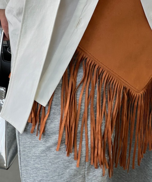 chuclla（チュクラ）の「スエードライク フリンジラップベルト cha25s001（ベルト・レディース・キャメル/ブラウン/ブラック・FREE）」の15枚目の写真