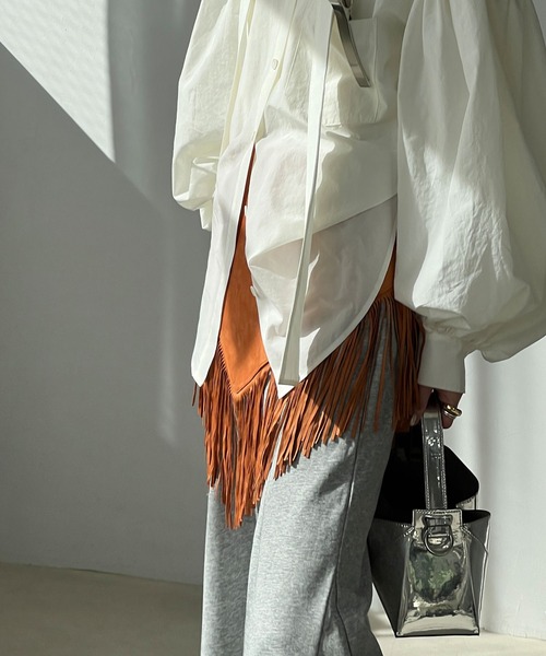 chuclla（チュクラ）の「スエードライク フリンジラップベルト cha25s001（ベルト・レディース・キャメル/ブラウン/ブラック・FREE）」の17枚目の写真