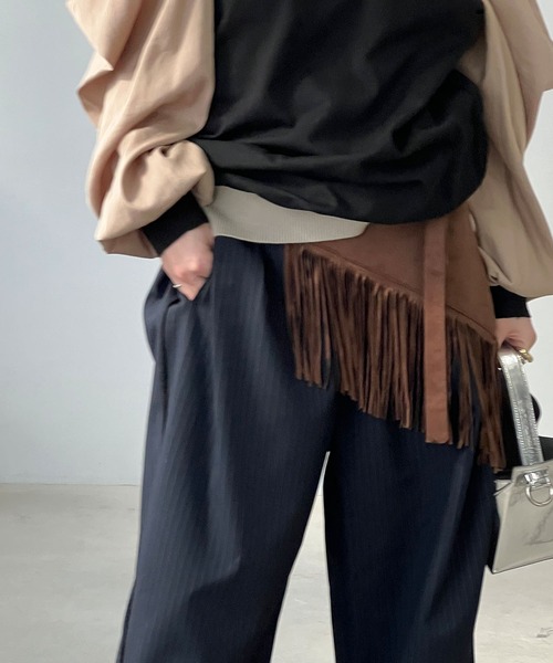 chuclla（チュクラ）の「スエードライク フリンジラップベルト cha25s001（ベルト・レディース・キャメル/ブラウン/ブラック・FREE）」の21枚目の写真