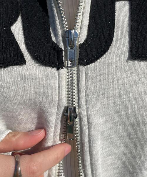 WEGO(ウィゴー)の「WEGO/ロゴZIPショートパーカー(パーカー・レディース・その他1/杢グレー・FREE)」の21枚目の写真