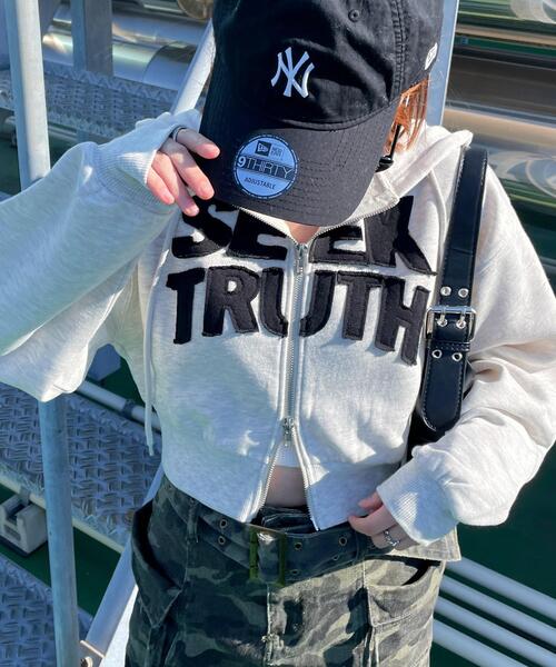 WEGO(ウィゴー)の「WEGO/ロゴZIPショートパーカー(パーカー・レディース・その他1/杢グレー・FREE)」の17枚目の写真